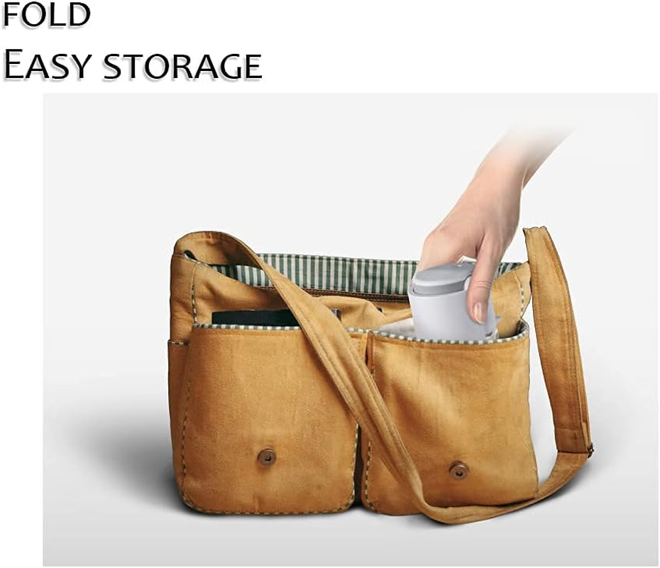 AFULILI 420Ml Pet Water Bottle 180&deg; Folding Portable Cat Dog Drinking Feeder for Outdoor Walking Traveling Leak-Proof Dog Food Adapter(White) image number 1