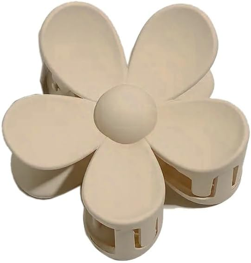 Square Claw Clip Hair Clips for Women.Non-Slip Matte Large Claw Clips for Thick Hair,Medium Hair Claw Clips for Thin Hair,Hair Claws Jaw Clips for Hair(1Ct Rectangular Clips for Hair,Black Hair Clip) - 1Ct Flower, Pink image number 7