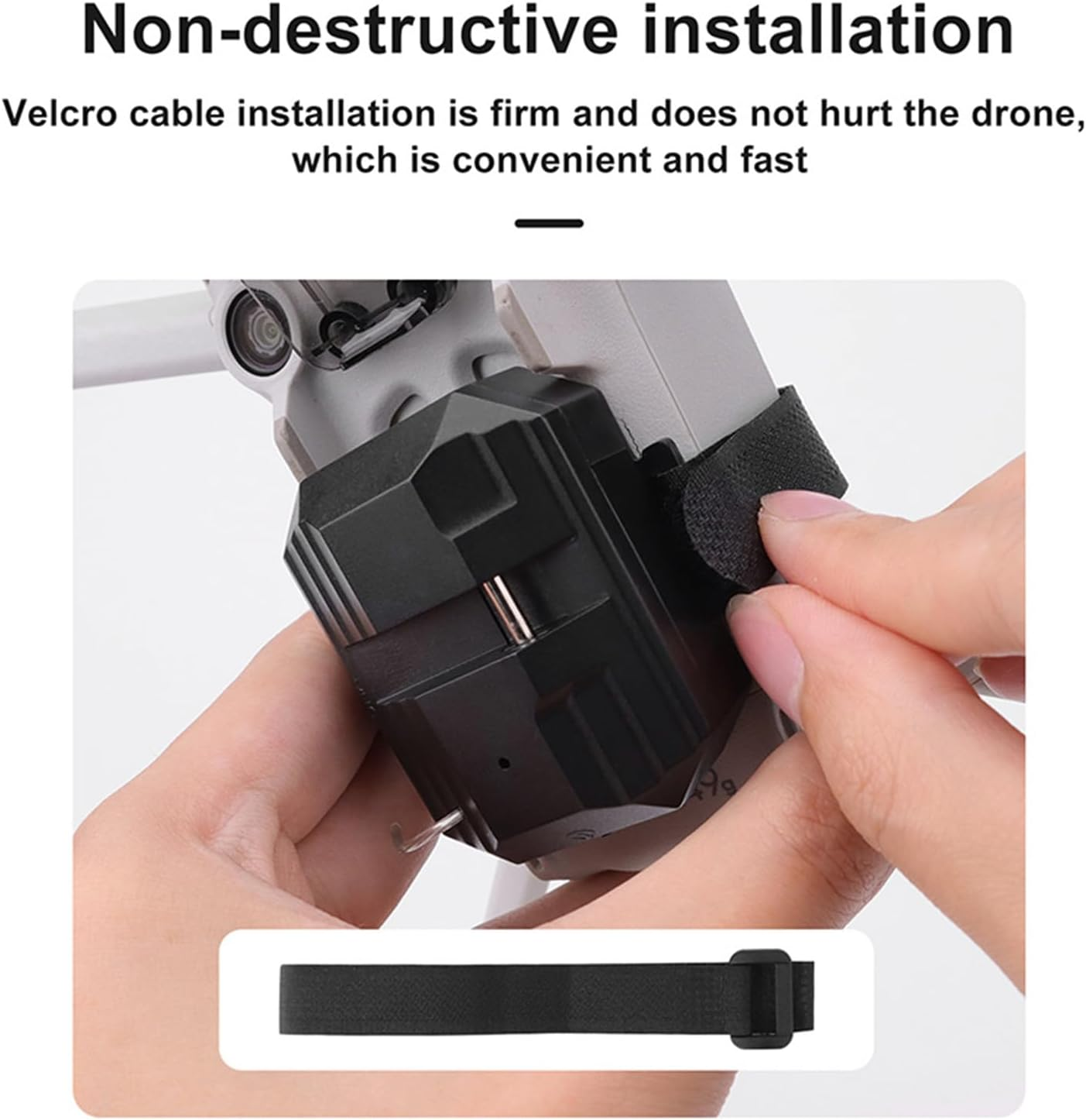 Universal Drone Payload Dropper for DJI FLIP/AIR 3S/Mavic 3 Pro &ndash; 500G Capacity Aerial Delivery Launcher, Remote Control Release, Type-C Charging, Easy Mount for Gifts & Supplies image number 3