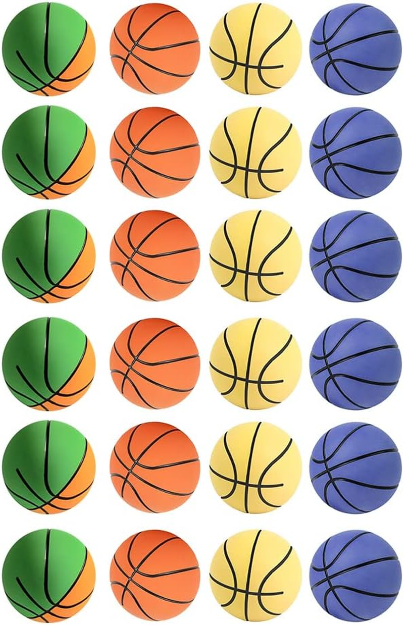 12-24Pcs High Bounce Hand Balls Pack - Rubber Bouncing Ball Set Handballs Set