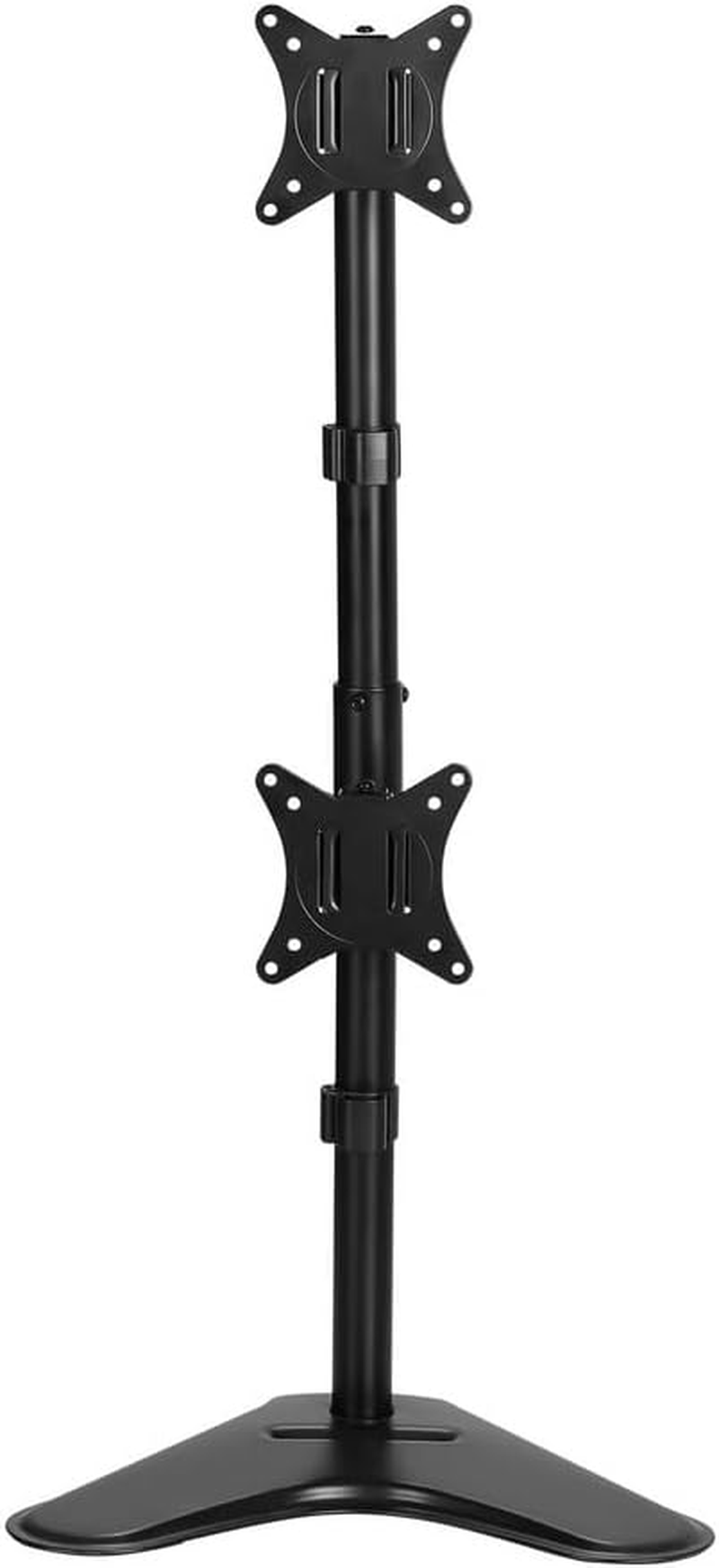 Artiss 32'' Dual Monitor Arm Stand, Heavy Duty Computer Monitors Riser Mount TV Freestanding Mounts Bracket Holder Clamp Home Office Desk Accessories, Adjustable 360&deg; Swivel with Plate Black