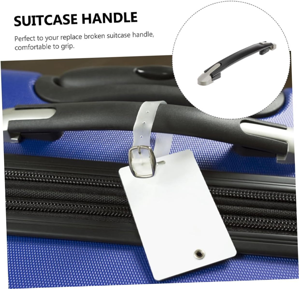 POPETPOP Suitcase Handle Replacement with Screws Sturdy Plastic Luggage Handle Grip for Travel Suitcases and Carrying image number 1