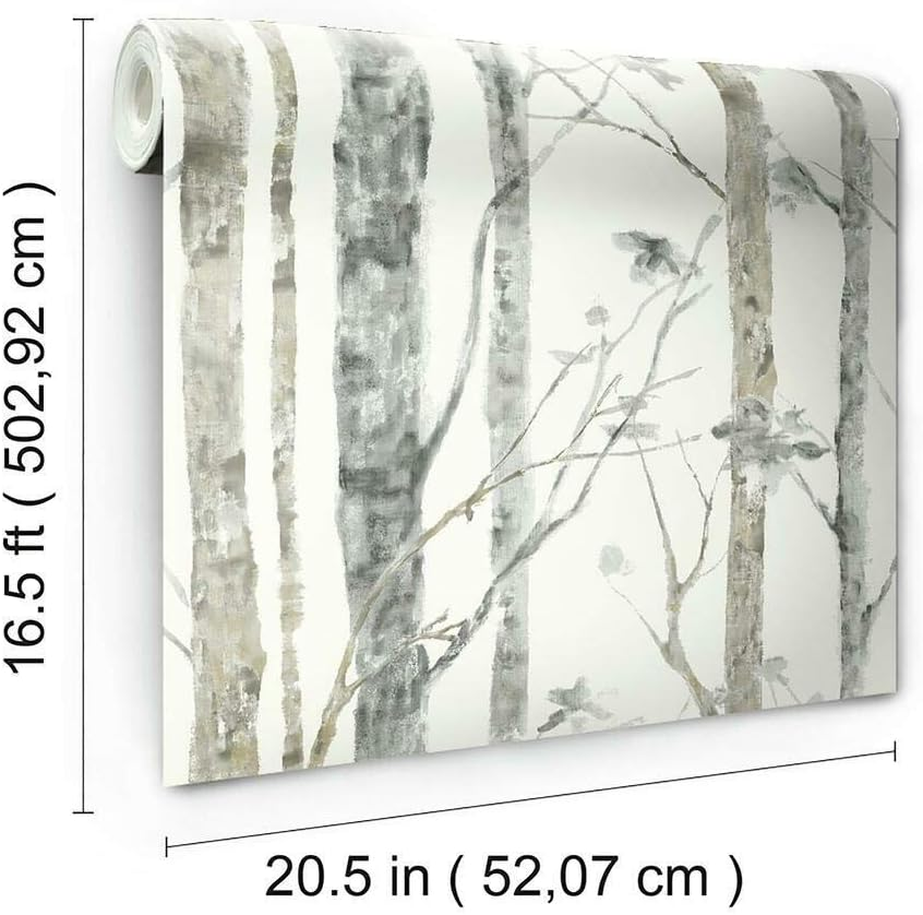 Roommates Birch Trees Peel and Stick Wallpaper
