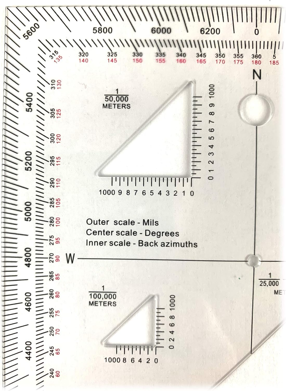 Military Protractor for Land Navigation image number 3