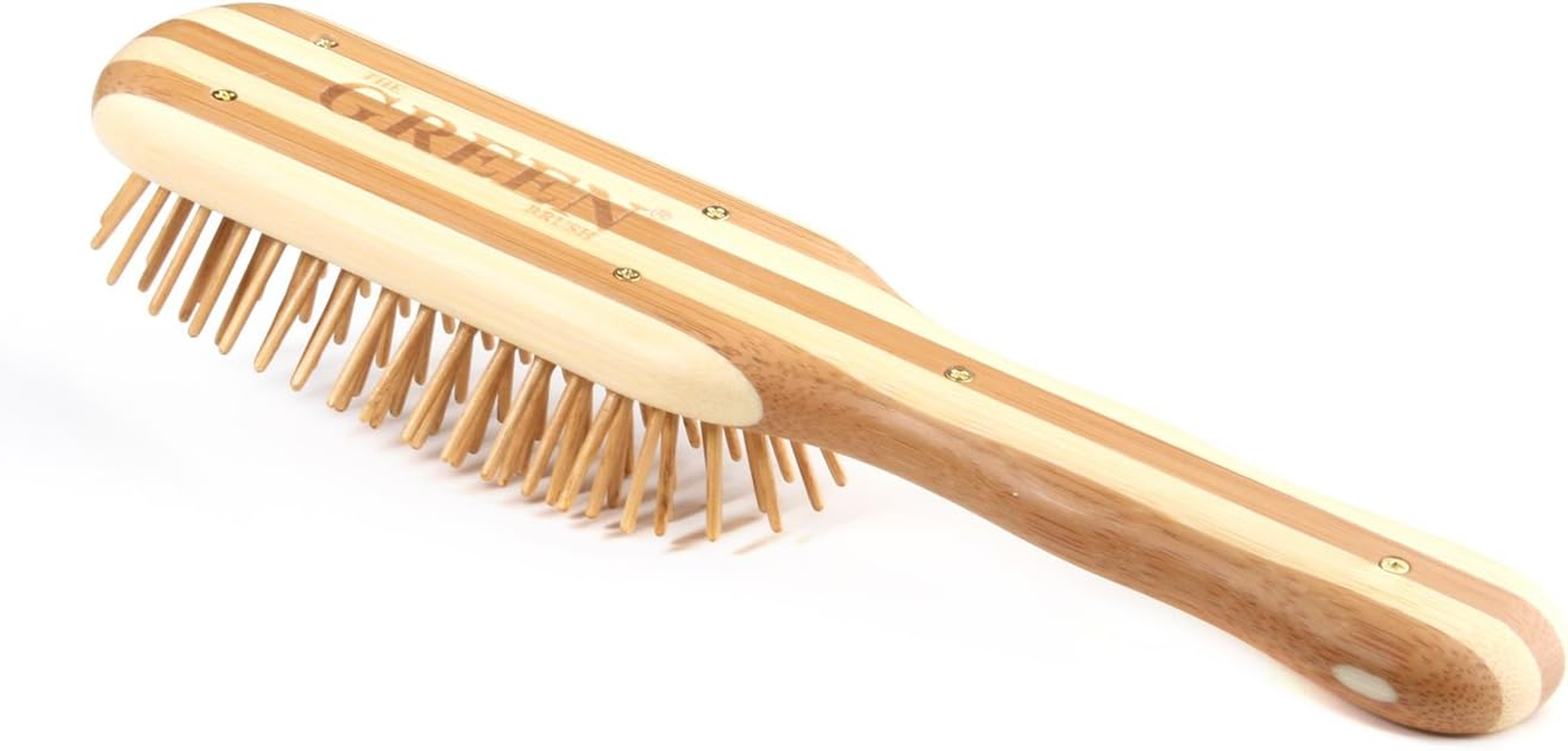 BASS BRUSHES Bamboo Wood Hair Brush, Professional Style image number 2