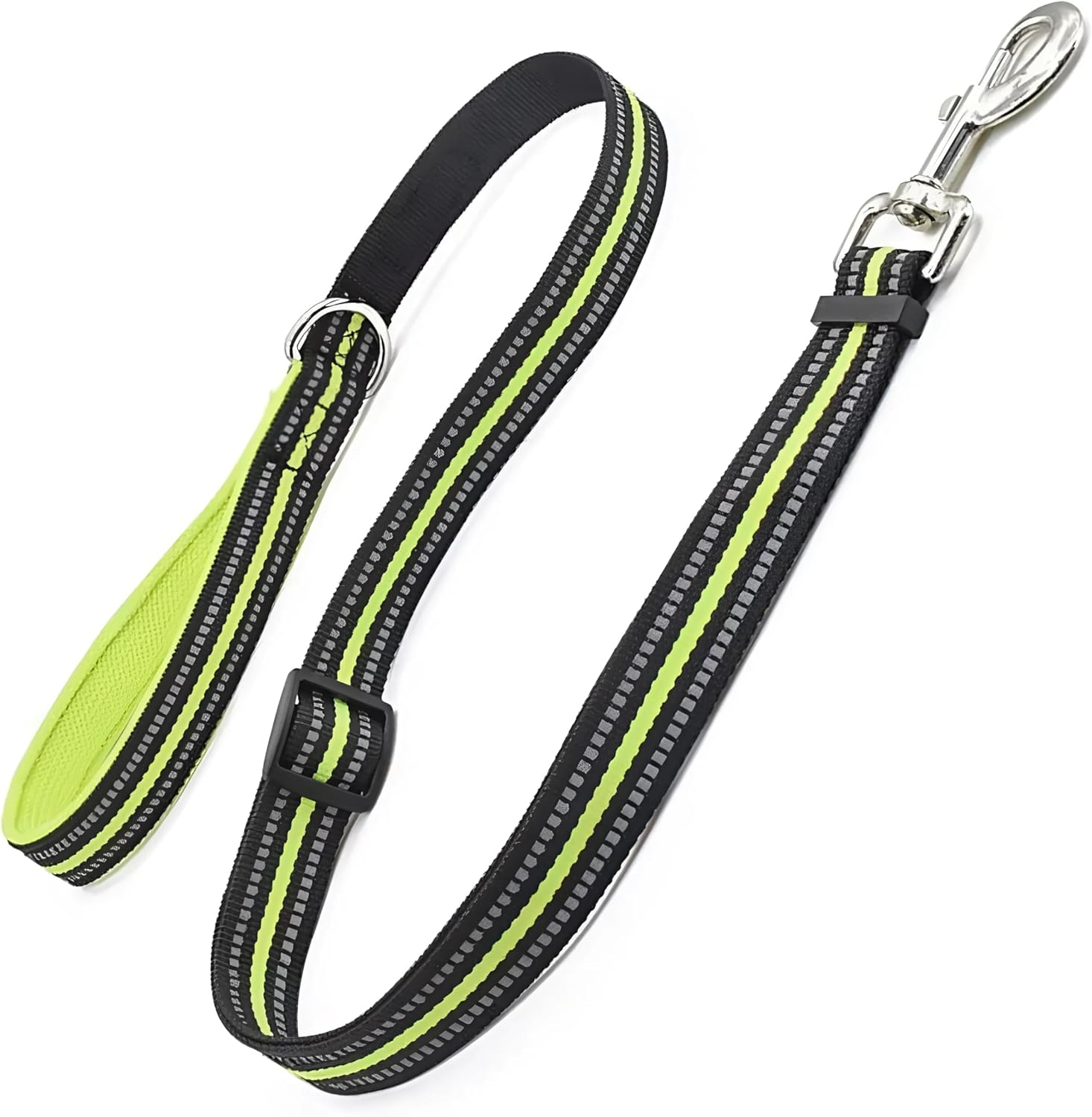 EZONEDEAL Strong Dog Leashes for Large Dogs Heavy Duty - Nylon Reflective Dog Lead Puppy Leash - Dog Training Leash Fit for All Type Dog Leads for Walking Puppy Training (Large, Green)