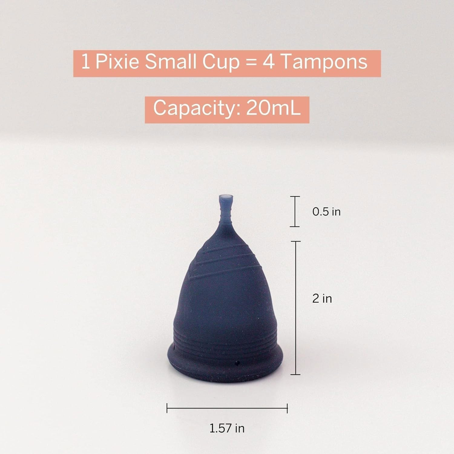 2 Pixie Menstrual Cups - No Metals or Toxins - 100% Medical-Grade Silicone - Ranked 1 for the Most Soft Reusable Period Cup - Wear 12 Hours - Tampon Alternative - Buy One We Give One (Combo) image number 1