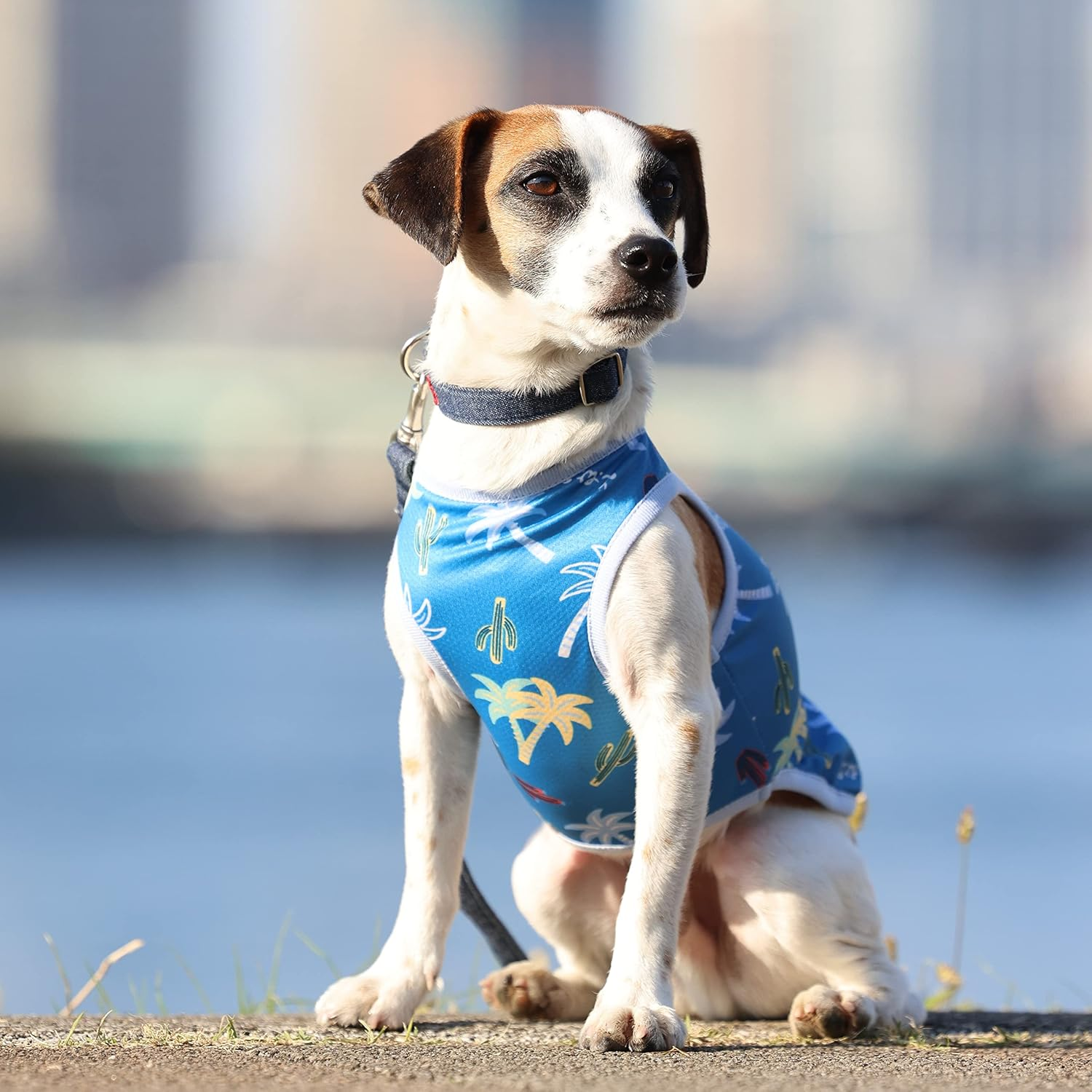 Dog Life Bug Guard Aloha Tank Blue Dog Medium image number 2