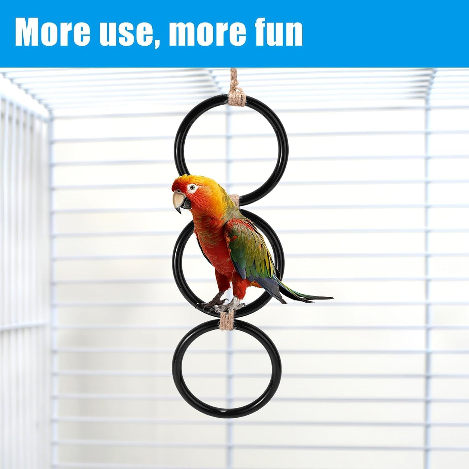 Snake Enrichment Rings - Climbing Toys for Ball Pythons & Corn Snakes, Reptile Playground Accessories with Textured Surface image number 1