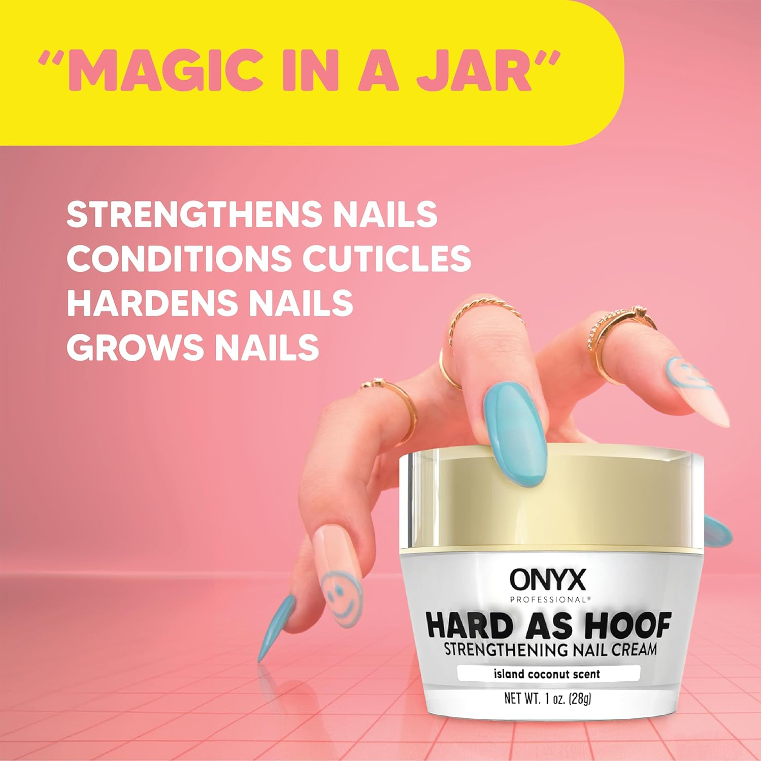 Hard as Hoof Nail Strengthening Cream with Coconut Scent Nail Strengthener, Nail Growth &. image number 2