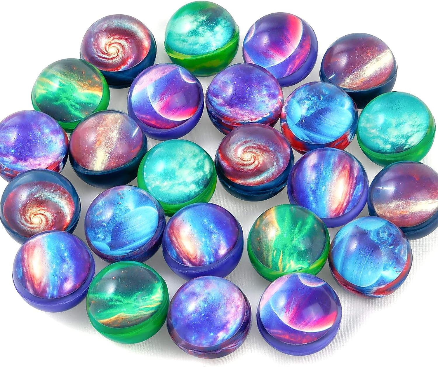 Pllieay Bouncy Balls, 32Mm Bounce Balls for Kids Party Favors, Gift Bag Filling