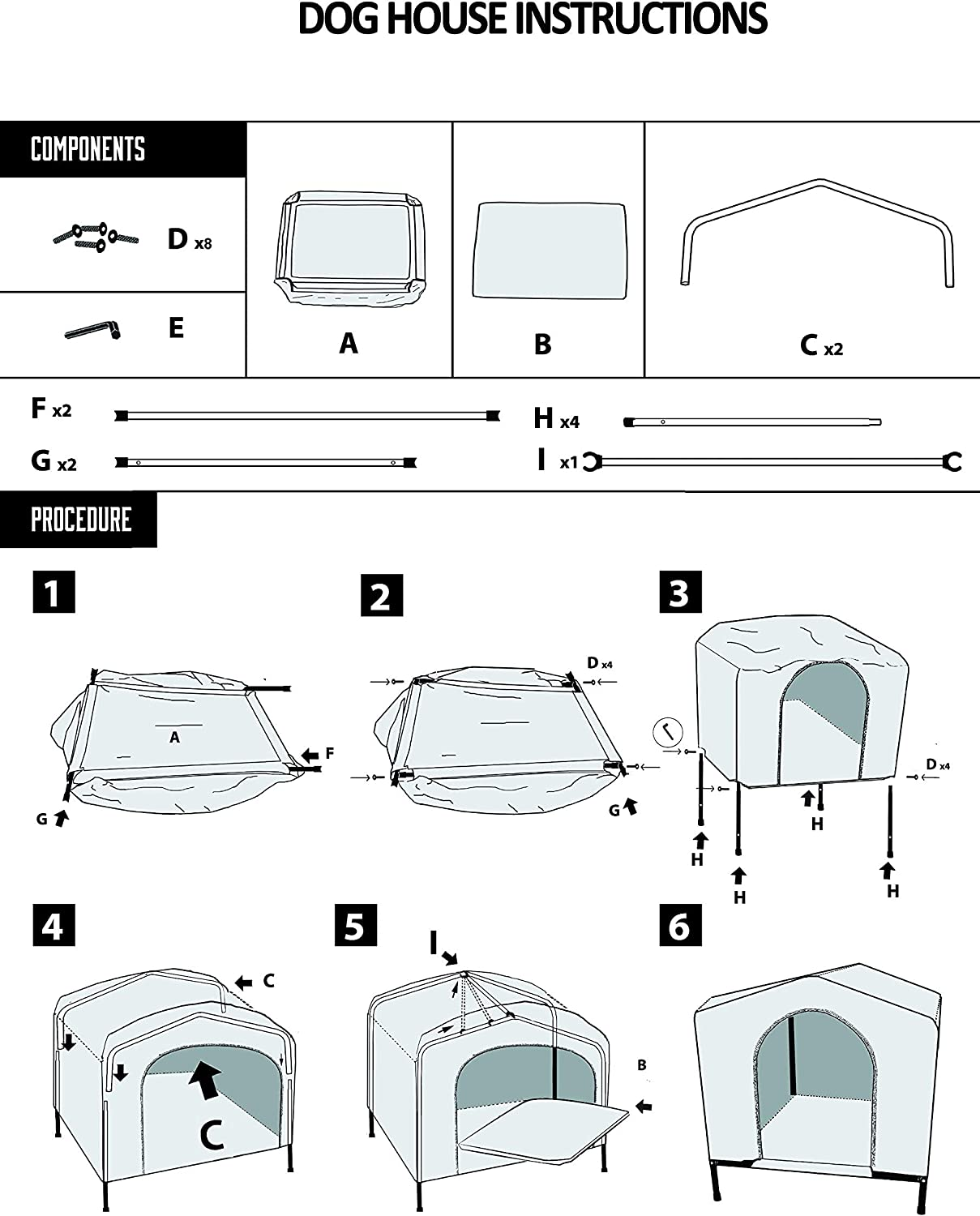 Flea Free Dog House/Kennel/Medium 63X58X53Cm / Grey/Includes Removable Mattress/The Original Fleafree Brand image number 5