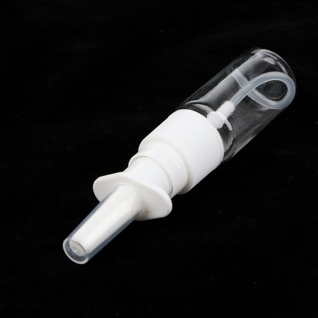 Prettyia 20Pcs Empty Refillable Nasal Spray Bottles Sprayer Containers Plastic Clear - 10Ml image number 1