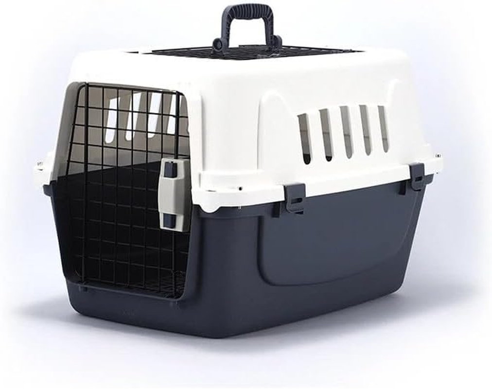 Portable Dog Cat Pet Carrier Crate Case Kennel Travel Carry Transport Cage, Lightweight Durable Ventilated Design for Car Trips & Outdoor Use (Green)