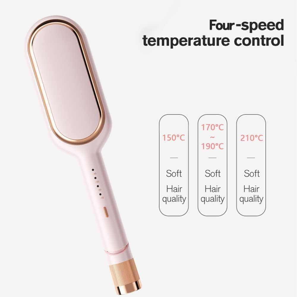 Pink Hair Waver for Beach Waves,1.25 Inch Deep Barrel Curling Iron,Egg Roll Curls Hair Curler, Hair Crimper Iron Heat up Quickly Last Long Dual Voltage image number 2