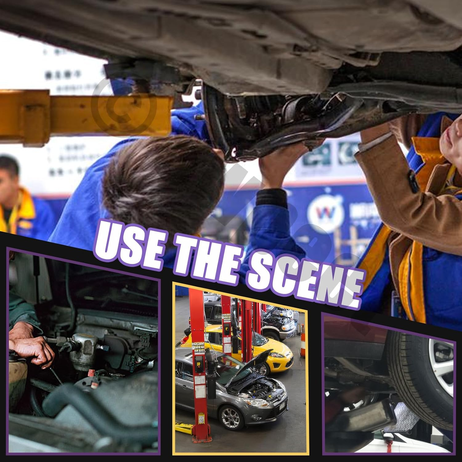 Swpeet 3Pcs 10 Inch Exhaust Hanger Removal Pliers and 4 Hole Exhaust Hanger Rubber Set, Universal Exhaust Insulators Muffler Hangers Removal Tool, 25 Degree Offset for Access in Hard to Reach Place image number 2