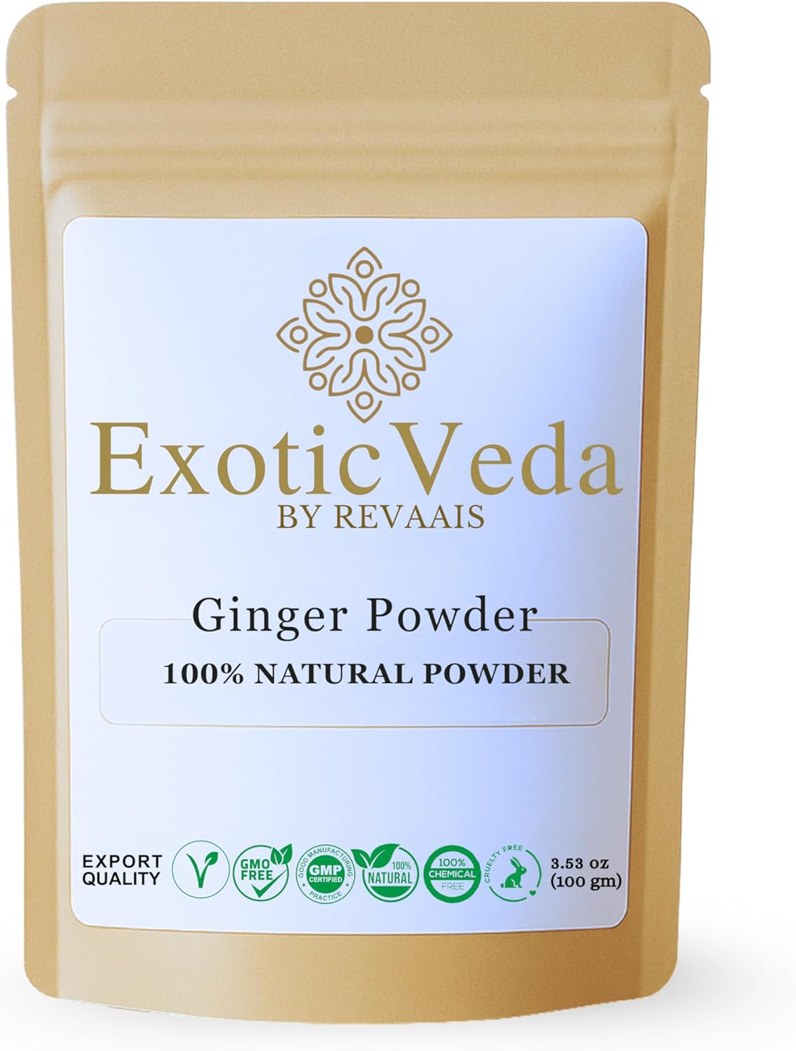 Exotic Veda Ginger Powder | 100% Pure & Natural | No Additives, No Preservatives | 100G Pack image number 5
