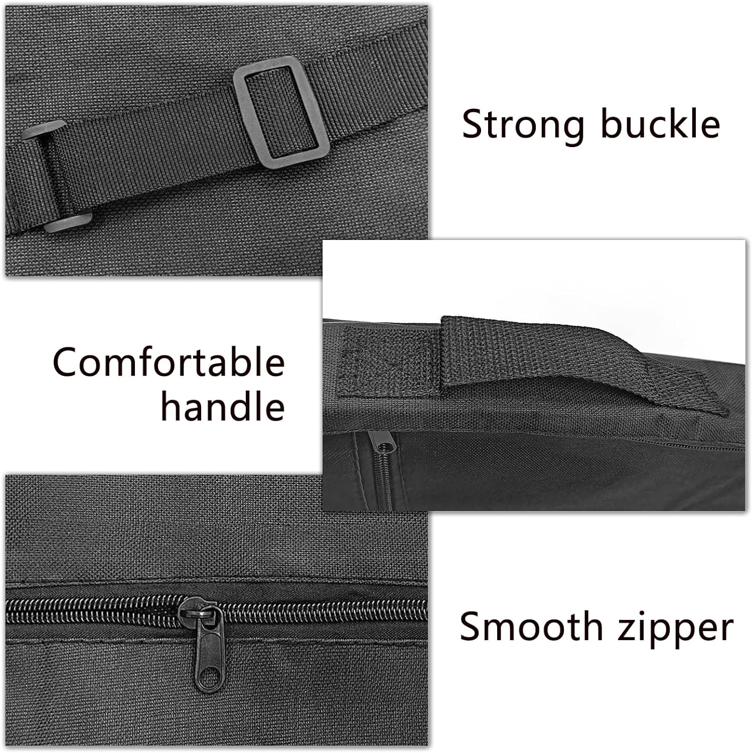 Musiin 23 Inch Ukulele Case Backpack Straps Gig Bag Case Storage for Travel Performance Concert Show (Black) image number 1