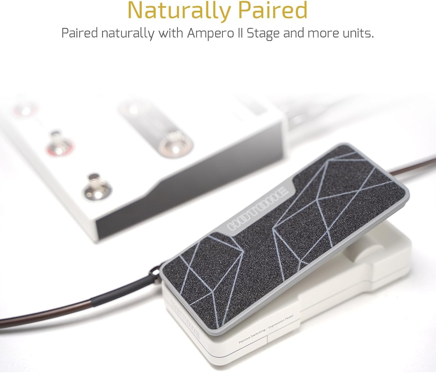 HOTONE 2 in 1 Passive Expression Footswitch EXP Pedal Ampero II Press - Ampero Press 2 In 1 image number 6