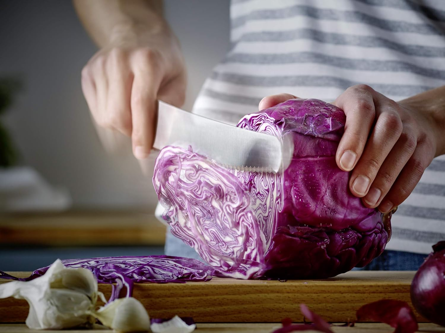 W&Uuml;STHOF Gourmet 4-Piece Knife Set, Black and Silver image number 5