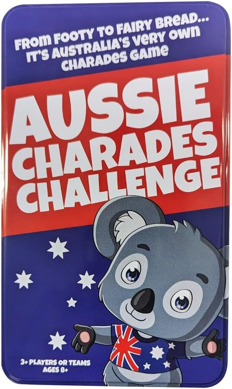 University Games Aussie Charades Challenge Tinned Game
