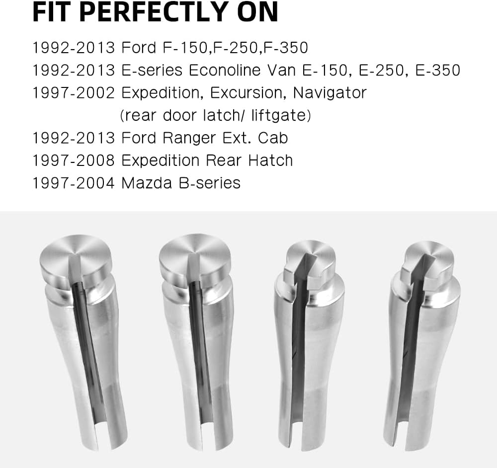 Car Door OEM Cable Fix Part for F-Series, E-Series, Ranger, Expedition, Excursion, Navigator - Vehicle Door Latch Lock Cable Repair Kit (6 Standard Ends and 2 Locking Cam) image number 6