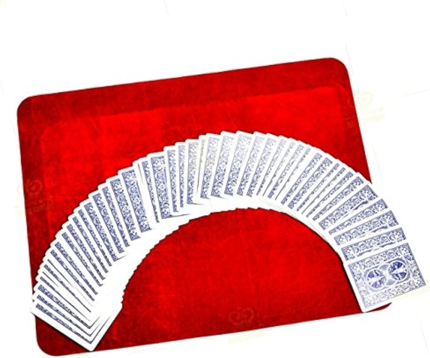 Milesmagic Magician Close up Card Mat for Performance on Playing Cards, Poker, Gimmick Routines and Coin Magic Tricks, Black