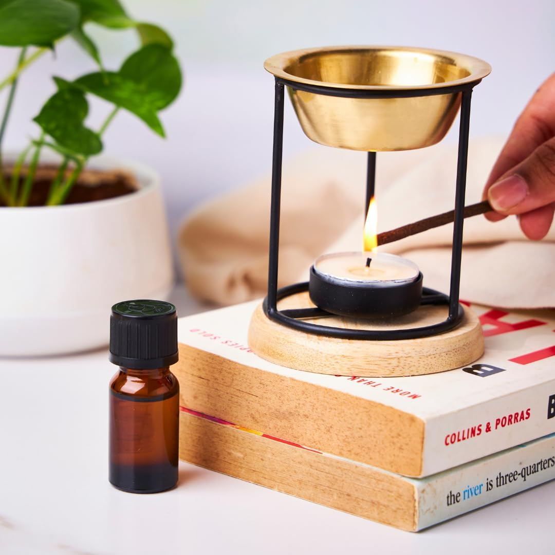 Aromafume Exotic Essential Oil Burner | Oil Diffuser with Candle | Use for Aroma Oil, SPA, Yoga, Meditation, Home Fragrance | Surprise 10Ml Oil Included image number 4