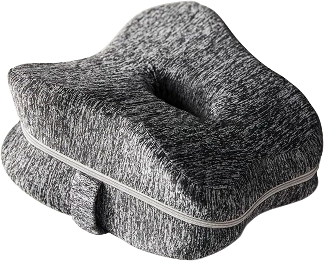 Knee Pillow for Sleeping on Side, Memory Foam Wedge Pillow Knee Pillow, Leg Pain, Knees Pain, Joints Pain & Pregnancy Bed Leg Cushion for Side Sleepers