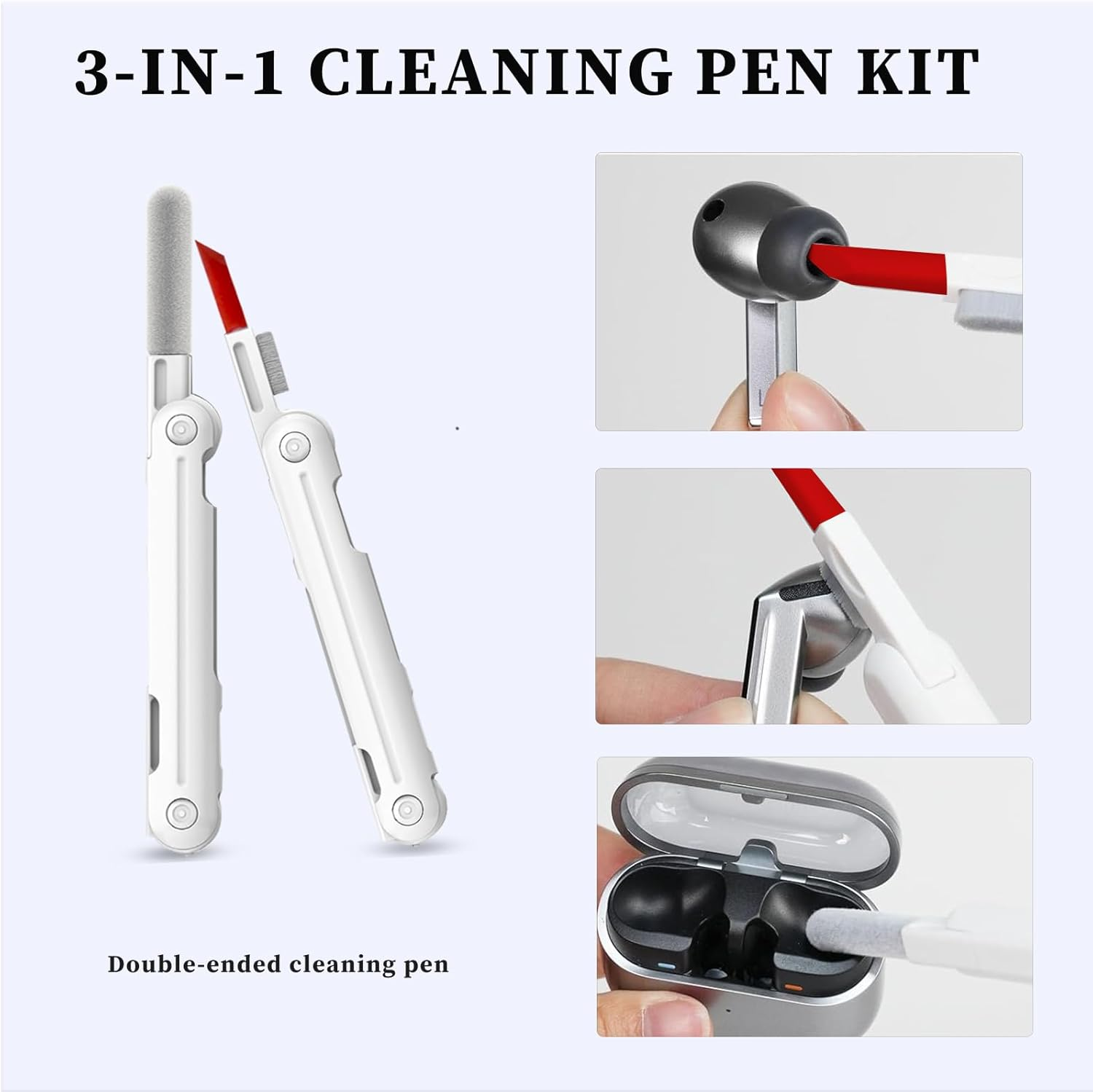 Memory Foam Earbud Tips for Samsung Galaxy Buds3 Pro (2024) Superior Noise Isolation Memory Foam Ear Tips with Cleaner Kit for Galaxy Buds3 Pro Earbuds, Secure Fit, Enhanced Comfort (3 Pairs) image number 3