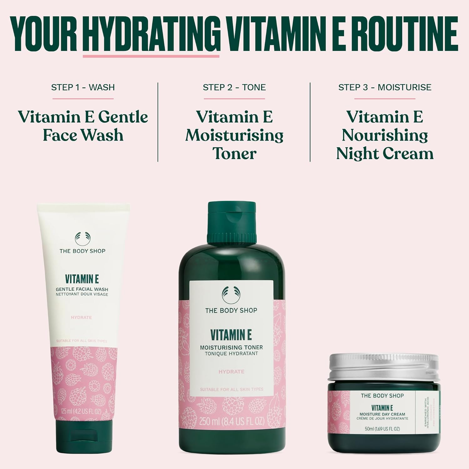 BODY SHOP VITAMIN E HYDRATING TONER 250ML image number 2