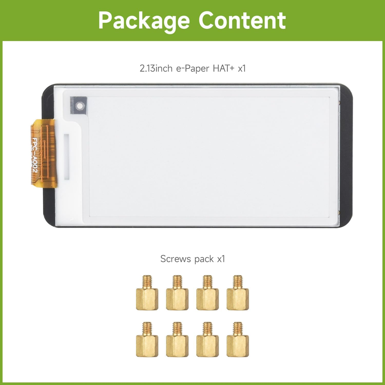 Waveshare 2.13Inch E-Paper,For Raspberry Pi 5/4B/3B+/3B and Raspberry Pi Zero W/2W Series Boards,Pwnagotchi Screen/E-Ink Screen for Pwnagotchi Kit,Spi Interface, HAT+ Standard image number 6
