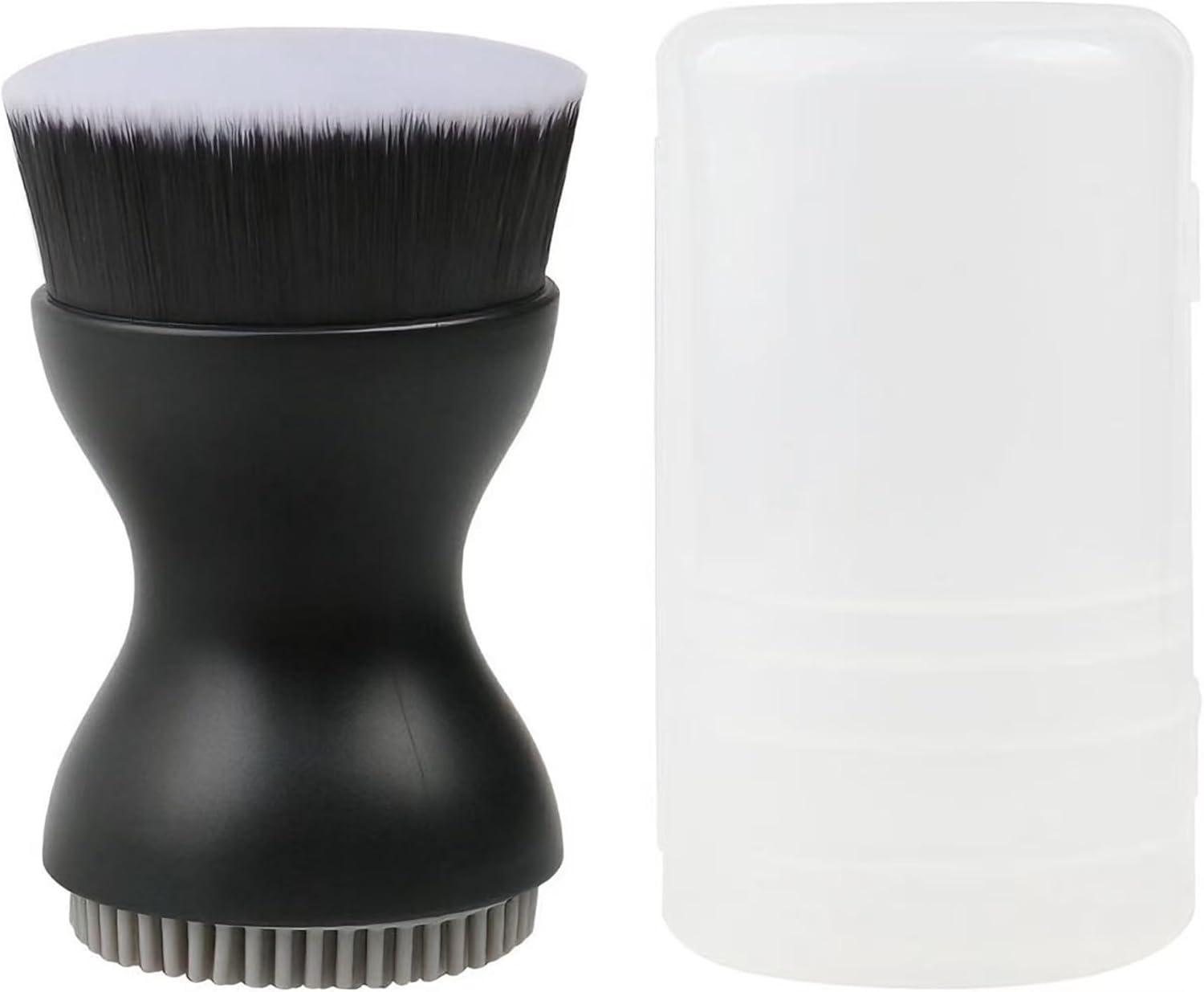 Double-Ended Silicone Face Scrubber Facial Cleansing Brush Face Brushes Exfoliator Scrubber Foundation Brush for Wowen&Men-Pink