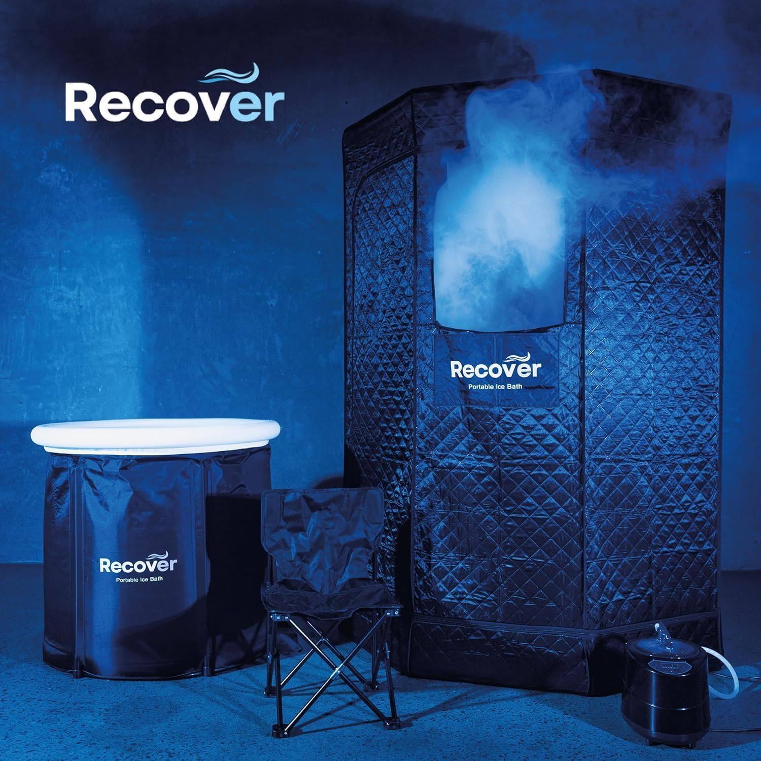 Steam Sauna Tent with Ice Bath Tub, Portable Sauna Box for Personal Home Spa for Relaxation Detox Athletes Therapy image number 5