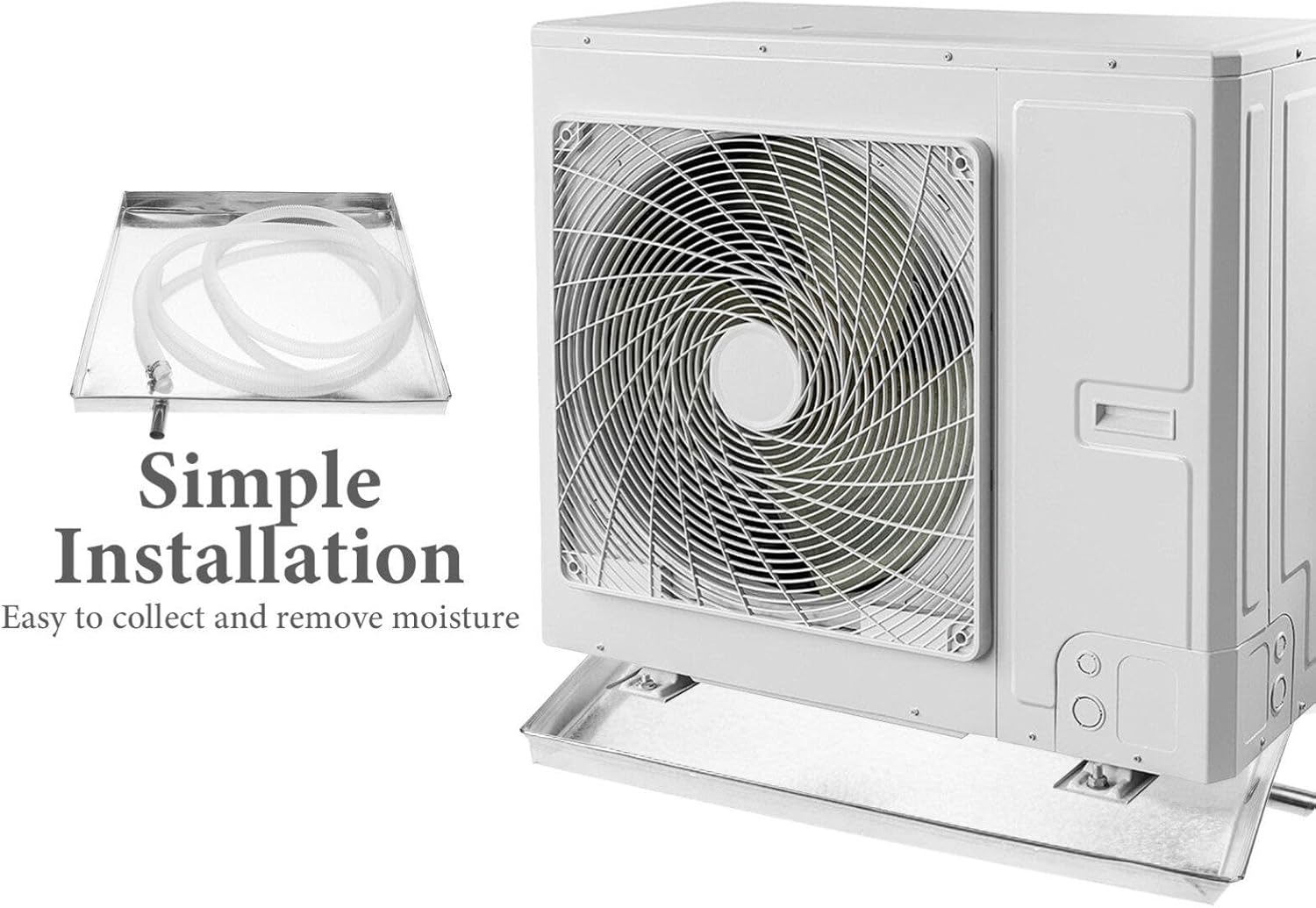 Gadpiparty AC Drip Pan with Hose - Air Conditioner Drainage Tray for Machinery and Accessories image number 3