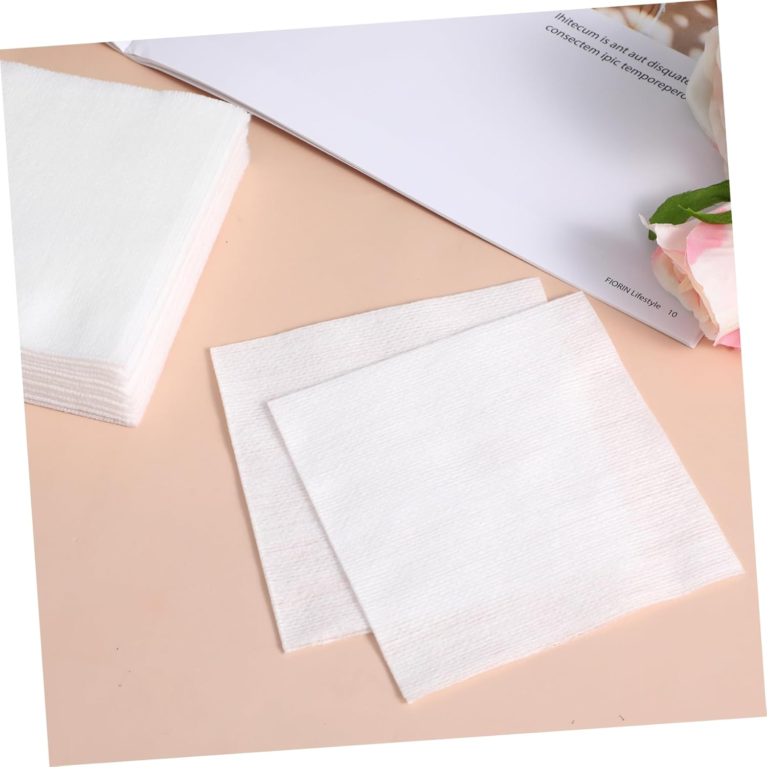 Outanaya 200Pcs Non Woven 10X10Cm Care Supplies First Aid Non Woven Fabric for Medical Use and Personal Care image number 2