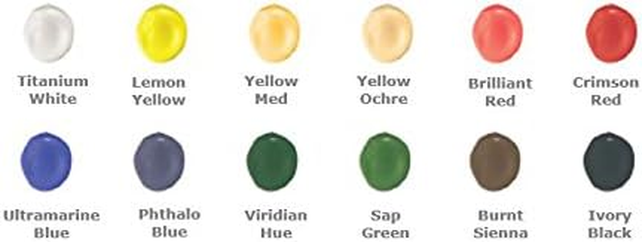 DERWENT(R) R33025 Academy Oil Paints, 12ML 12PK image number 1