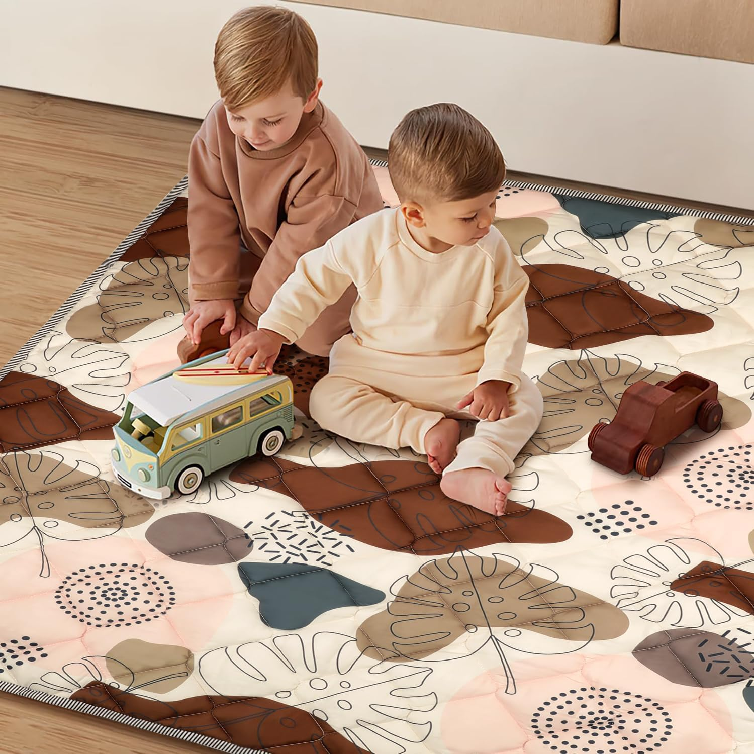 Baby Play Mat for Floor, 200&times;180Cm Play Mats for Playpen, Thicken Soft Padding Playmats for Babies, image number 5