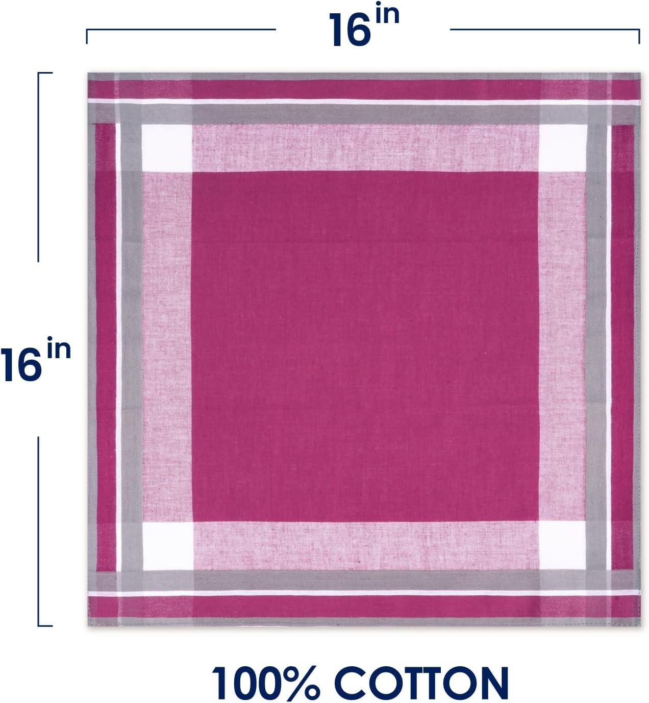 Selected Hanky Men'S Cotton Handkerchief 6 Piece Gift Set, - Pattern 11 image number 5