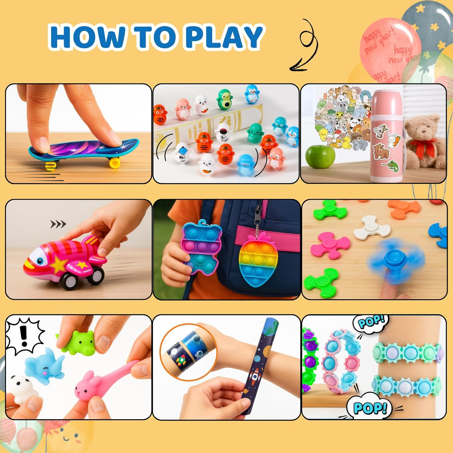 117Pcs Premium Party Favours for Kids &ndash; Birthday Goodie Bag Fillers, Lolly Bag Fillers, Bulk Toys for Classroom Prizes, Treasure Box, Pinata Fillers, Student Rewards, Carnival Prizes