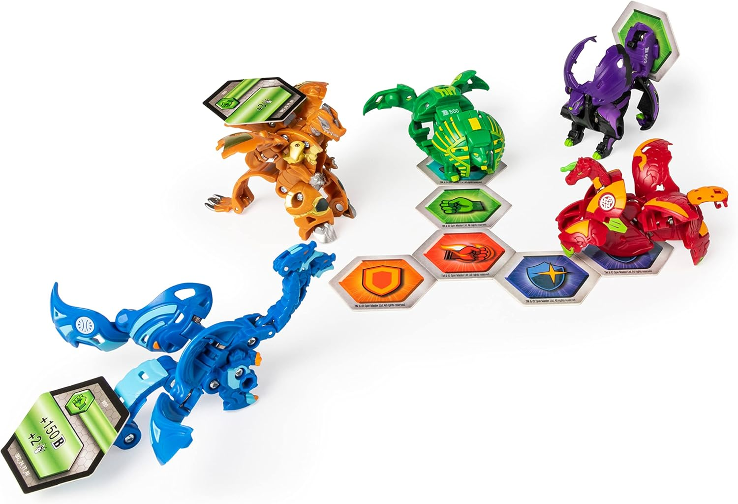 Bakugan Baku-Gear 4-Pack, Nillious Ultra with Baku-Gear and Hydorous Ultra, Collectible Action Figures image number 6