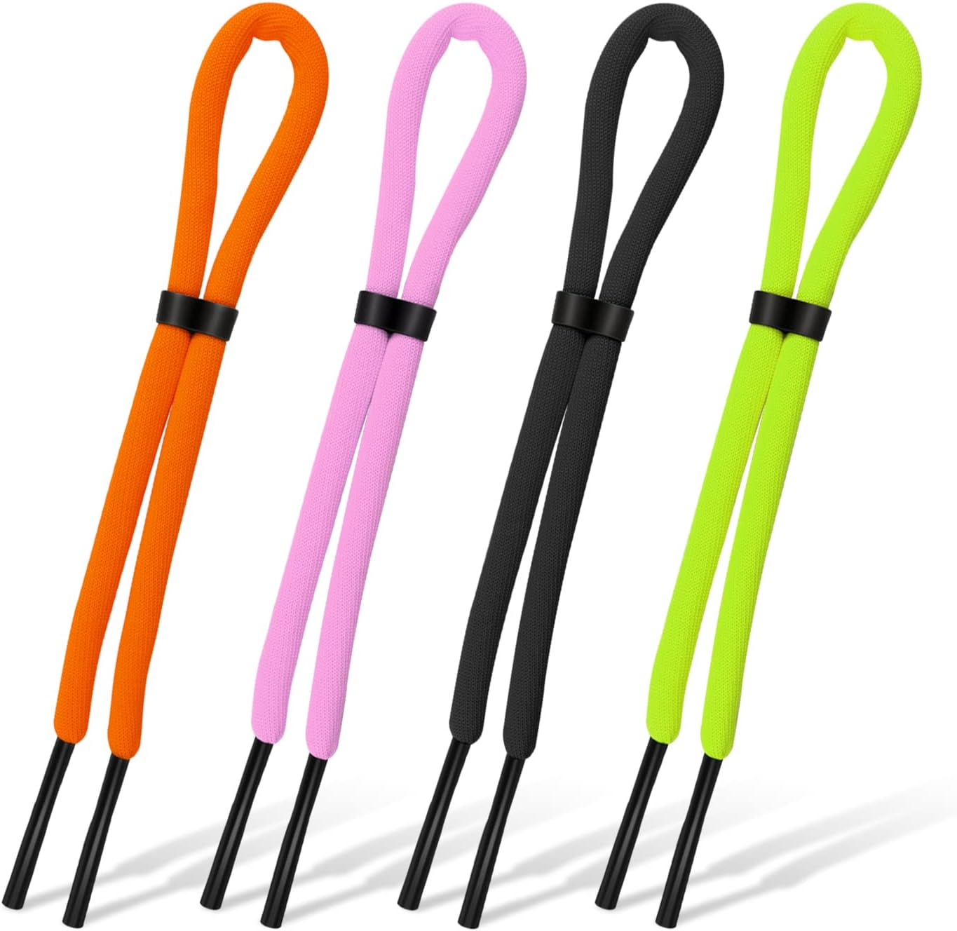 KINBOM 4 Pieces 26" Sunglasses Strap, Adjustable Anti-Loss Glasses Strap for Water Sports Boating Kayak Surfing Men Women, Multicolour, M image number 4