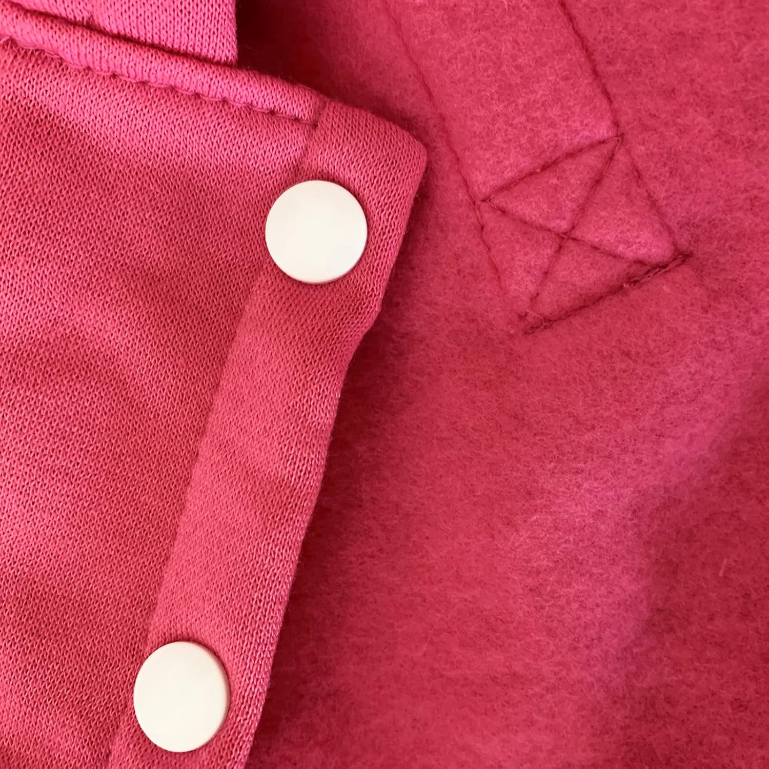 Izefia Dog Hoodie Clothes with Pocket 4 Legs Jumpsuit Fleece Sweater Winter Sweat Shirt Warm Cotton Hoodies for Small Dog Medium Large Cat Magenta S image number 1