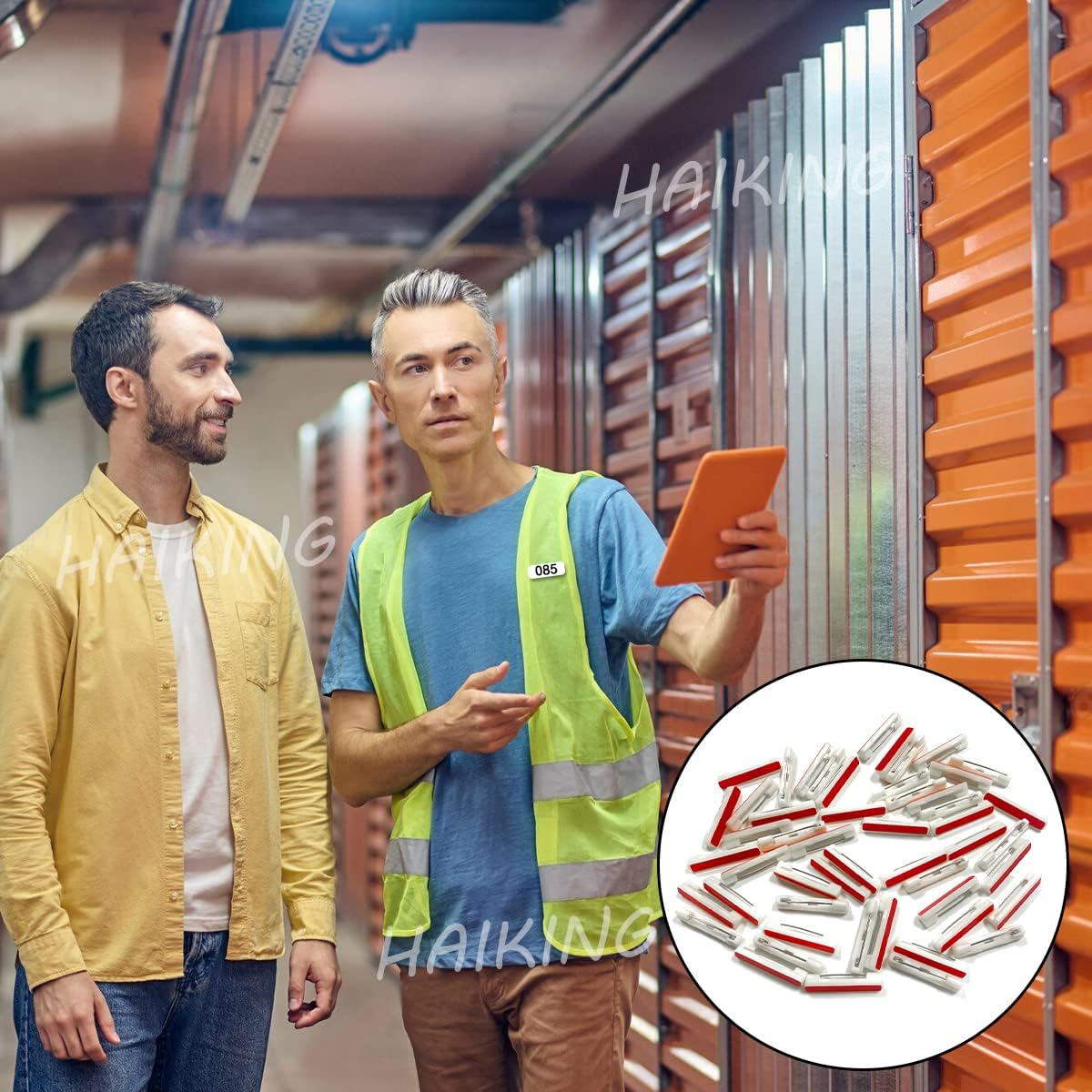 Badge Crafting Pins, 50 Pcs Adhesive Bar Pins for Brooch, Name Tags, ID Badges, Ribbons, Clothes (White) image number 3