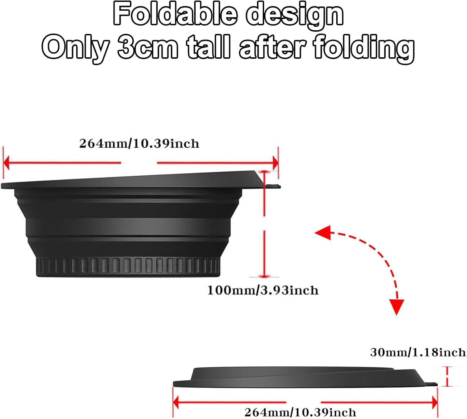 Foldable Face Bowl, Silicone Face Ice Bath Bowl with Built in ICES Tray, Cooling Washing Basin with Build in Cube Tray for Facial Roller Skin Care Spa Kitchen Home image number 6