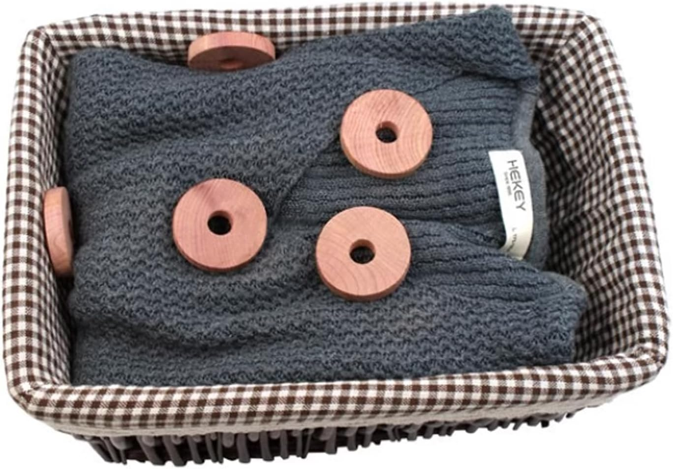 Yotsuba Cedar Rings, 12-Pack Cedar Rings for Clothes Storage - Natural Scented Insect Repellent for Moth Control - Easy to Hang on Hangers - Safe for Clothes, Linen, and Homes (Round Ring) image number 2