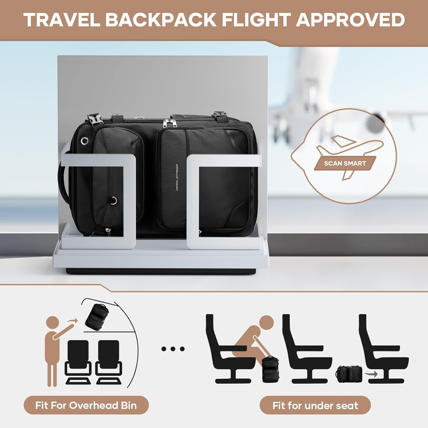 Maelstrom Travel Backpack for Men Women