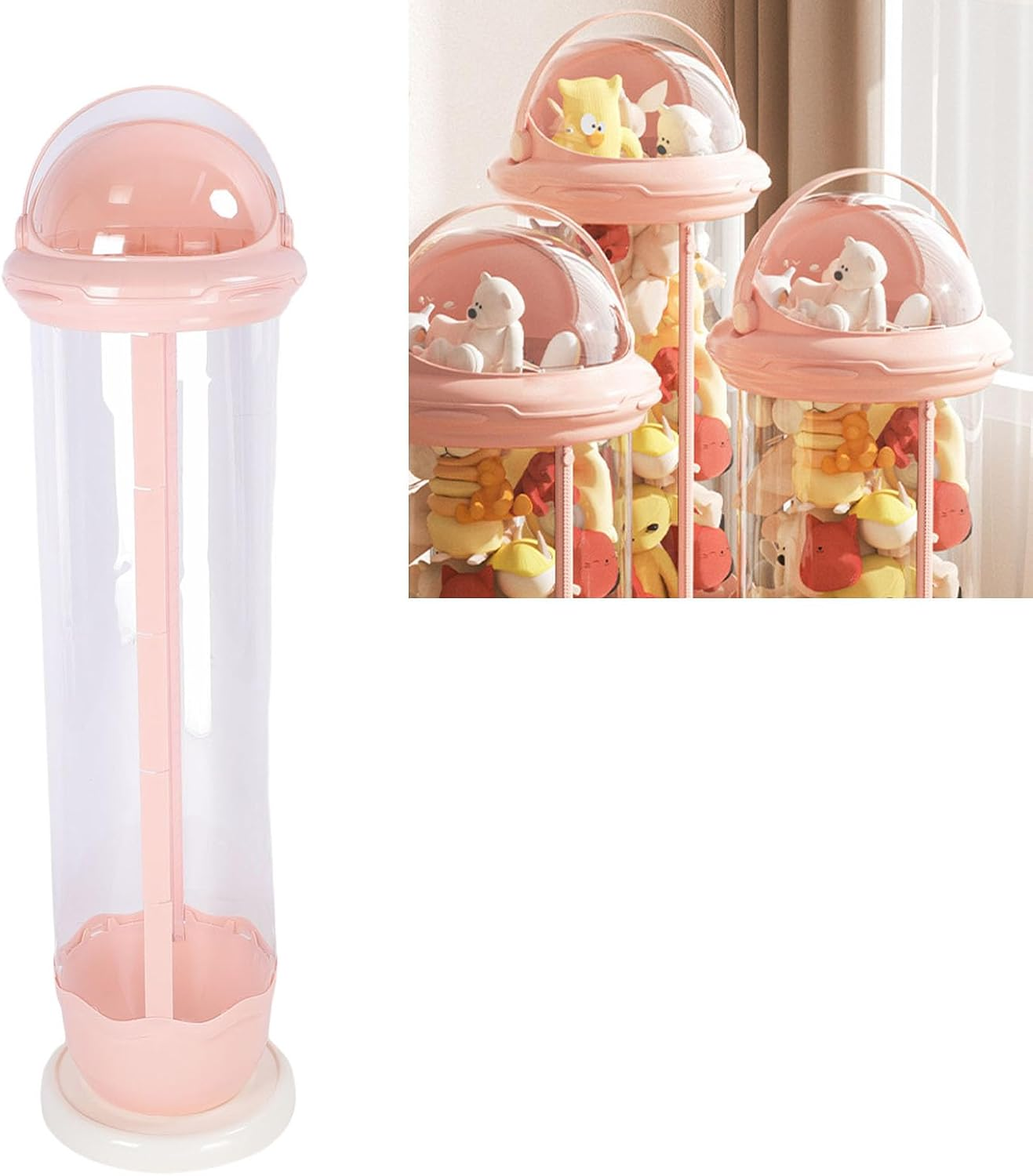 Clear Storage Bin with Zipper for Plush Toys and Dolls, High Capacity image number 5