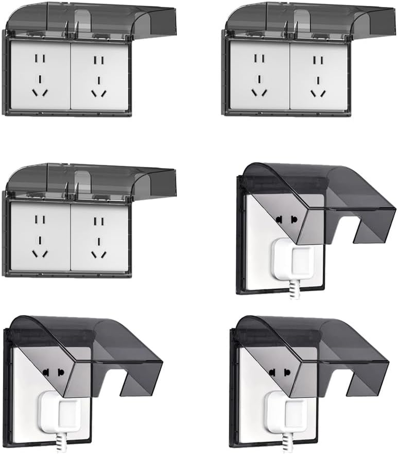 Power Point Cover, Powerpoint Cover Child Proof,Green Switch Socket Protective Cover Splash Proof Box Bathroom Toilet Waterproof Box image number 1