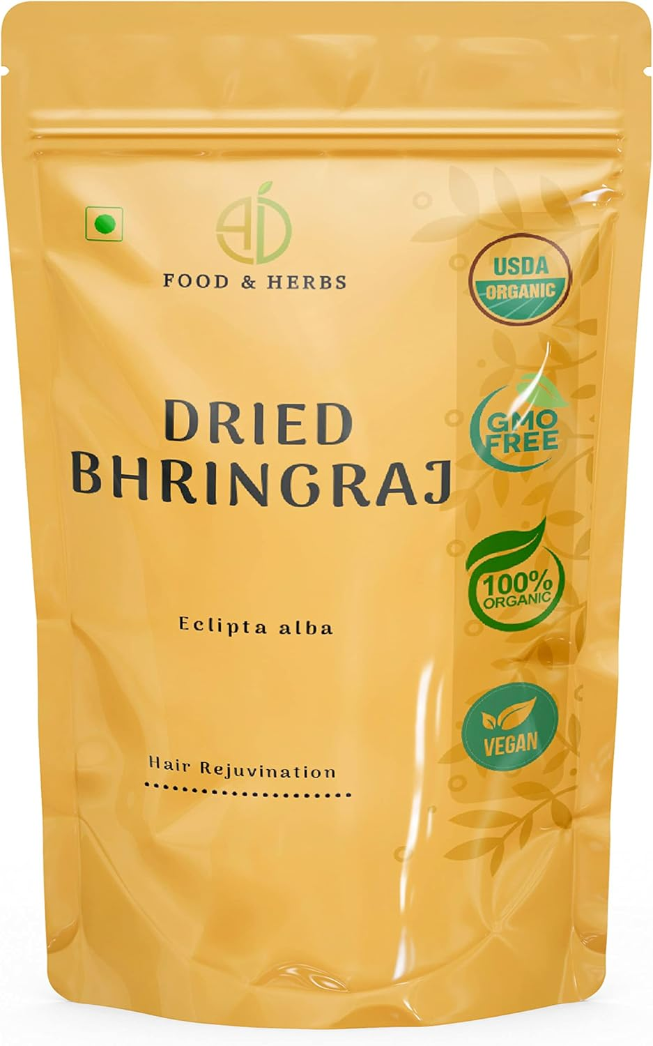 A D Food & Herbs Organic Dried Bhringraj/ Eclipta Alba/ False Daisy/ Kesh Raj Dry Leaves (@ 20 Gms)